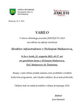 Odprtje investicije Dolenji Maharovec